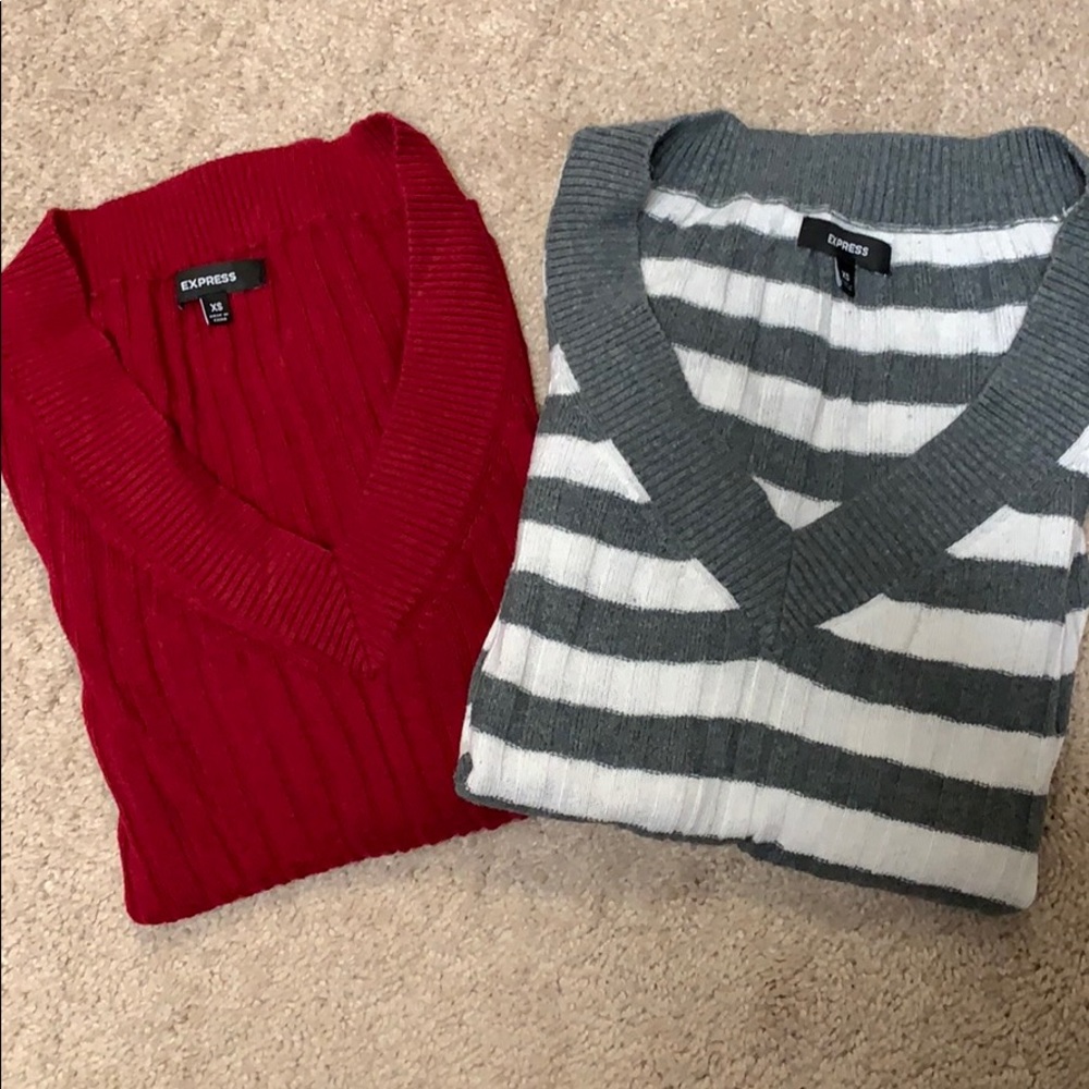 Express ribbed sweaters (2)